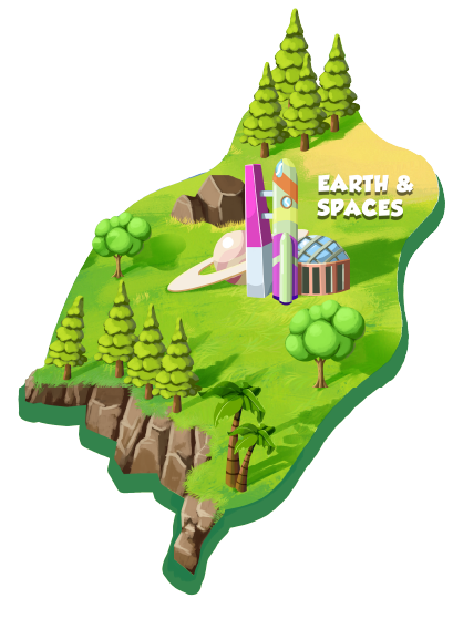 earth and spaces map